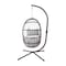 Flash Furniture Natural Hanging Egg Chair with Cushions and Stand SDA-AD608001-GY-GG - alternate 7